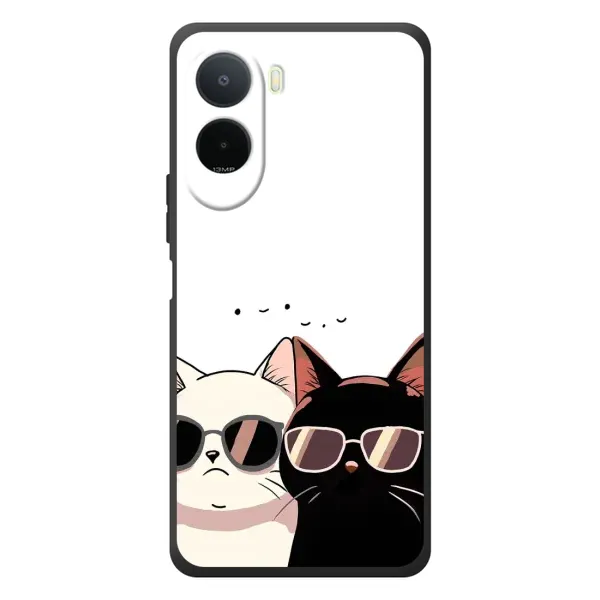 Чехол с принтом «Коты в очках» для Xiaomi Poco C81 Pro Чехол с принтом «Коты в очках» для Xiaomi Poco C81 Pro