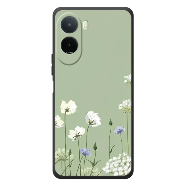 Чохол з принтом «Квіти на зеленому» для Xiaomi Poco C81 Pro