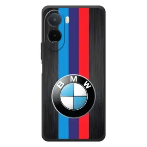 Чохол для Сяомі Поко С81 Про - з принтом БМВ (AlphaPrint) (Лого BMW)