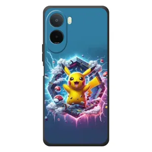 Чохол з Пікачу на Xiaomi Poco C81 Pro (Лого Пікачу)