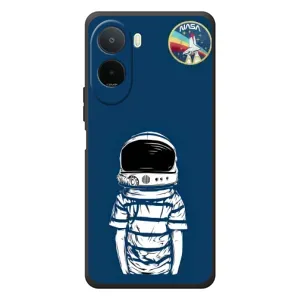 Чехол NASA для Xiaomi Poco C81 Pro (AlphaPrint) (Мальчик в шлеме)