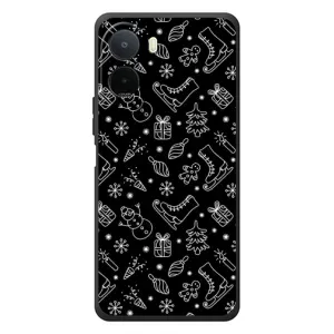 Новогодние, Праздничные Чехлы для Xiaomi Poco C81 Pro - 2024 год (Новогодний фон)