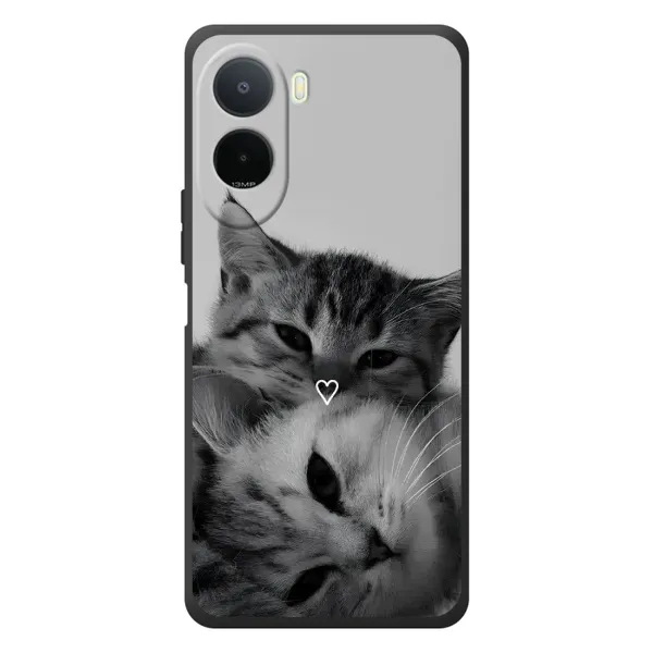 Чехол с принтом «Пара котов» для Xiaomi Poco C81 Pro Чехол с принтом «Пара котов» для Xiaomi Poco C81 Pro