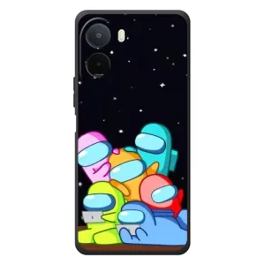 Чехол Амонг Ас для Xiaomi Poco C81 Pro (AlphaPrint) (Скины в космосе)
