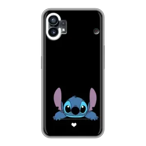 Чехол с принтом Стич на Xiaomi Poco C81x (Стич на черном)