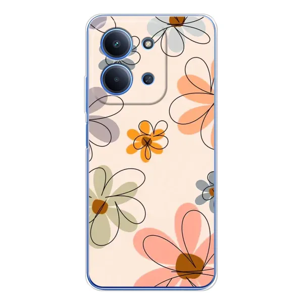 Чохол з принтом «Кольорові квіти» для Xiaomi Poco C85