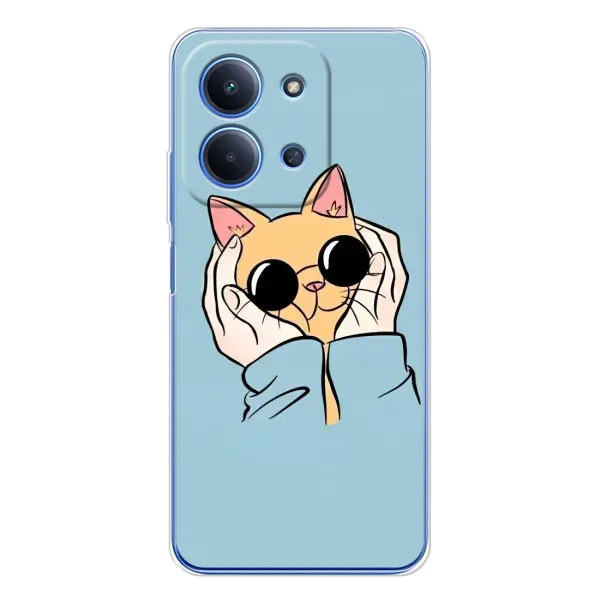 Чехол с принтом «Котик в очках» для Xiaomi Poco C85 Чехол с принтом «Котик в очках» для Xiaomi Poco C85