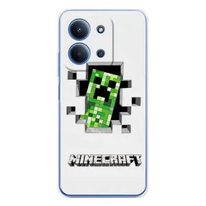 Чехол Майнкрафт на Xiaomi Poco C85 (AlphaPrint) Minecraft (крипер Майнкрафт)