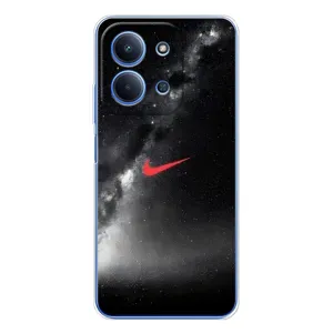 Чехол для Xiaomi Poco C85 - с принтом Найк (AlphaPrint) (Найк красный)