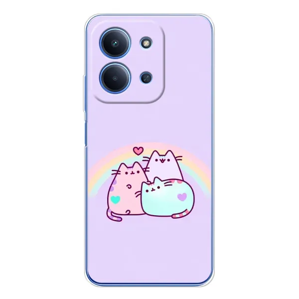 Чехол с принтом «Радужные котики» для Xiaomi Poco C85 Чехол с принтом «Радужные котики» для Xiaomi Poco C85
