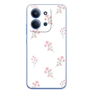 Чохол з розовим принтом для Xiaomi Poco C85 (Рожеві квіти)