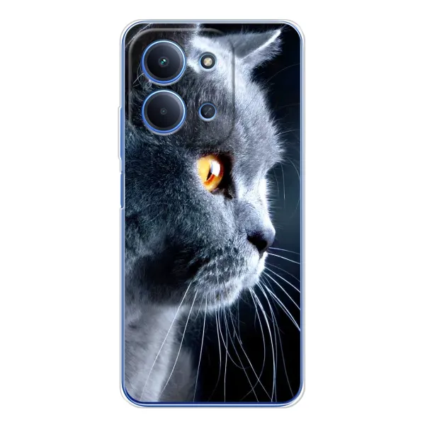Чехол с принтом «Серый Кот» для Xiaomi Poco C85 Чехол с принтом «Серый Кот» для Xiaomi Poco C85