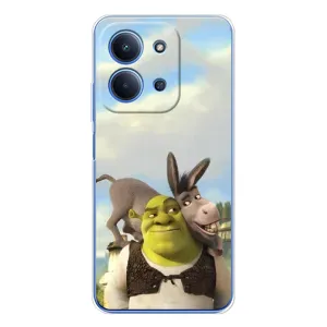 Чохол з мультфільмом Шрек на Xiaomi Poco C85 (Шрек та Осел)