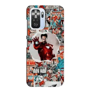 Чехлы с героями Марвел Xiaomi POCO F3 (VPrint) (Айронмен)