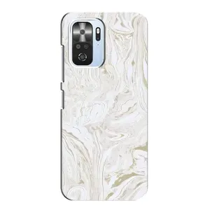 Мраморный чехол на Xiaomi POCO F3 (VPrint) (Белый мрамор)
