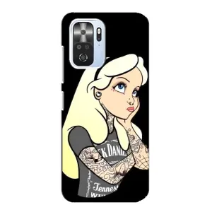 Чехол с печатью для Xiaomi POCO F3 - (Мода) (AlphaPrint) (Девочка в тату)