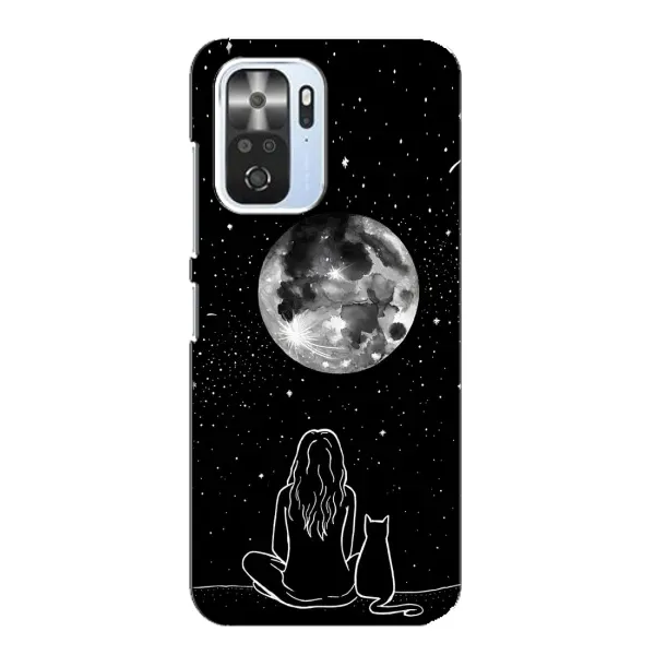 Чехол с принтом «Девушка с котом» для Xiaomi POCO F3