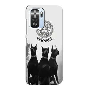 Чехлы VERSACE для Поко Ф3 (PREMIUMPrint) (Доберман Версаче)