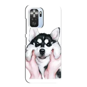 Чехлы с собаками для Xiaomi POCO F3 (VPrint) (Довольный Хаски)