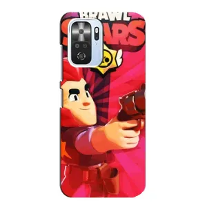 Чехол для Xiaomi POCO F3 Бравл Старс (VPrint) (Дуэлянт Кольт)