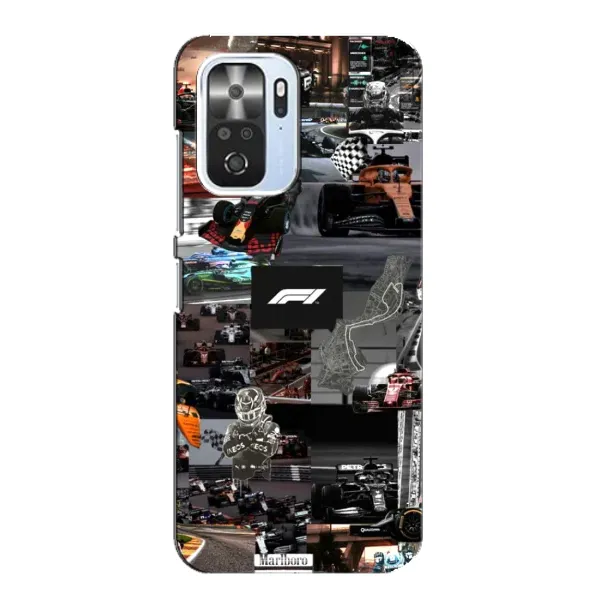 Чохол з принтом «Гоночний колаж Ф1» для Xiaomi POCO F3 Чохол з принтом «Гоночний колаж Ф1» для Xiaomi POCO F3