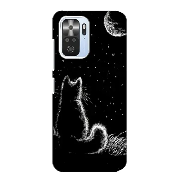Чехол с принтом «Котик и луна» для Xiaomi POCO F3 Чехол с принтом «Котик и луна» для Xiaomi POCO F3