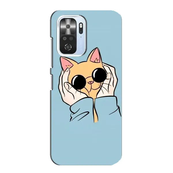 Чехол с принтом «Котик в очках» для Xiaomi POCO F3 Чехол с принтом «Котик в очках» для Xiaomi POCO F3