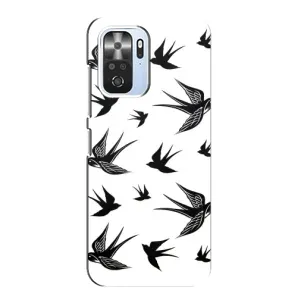 Чехол с птицами на Xiaomi POCO F3 (VPrint) (Ласточки)