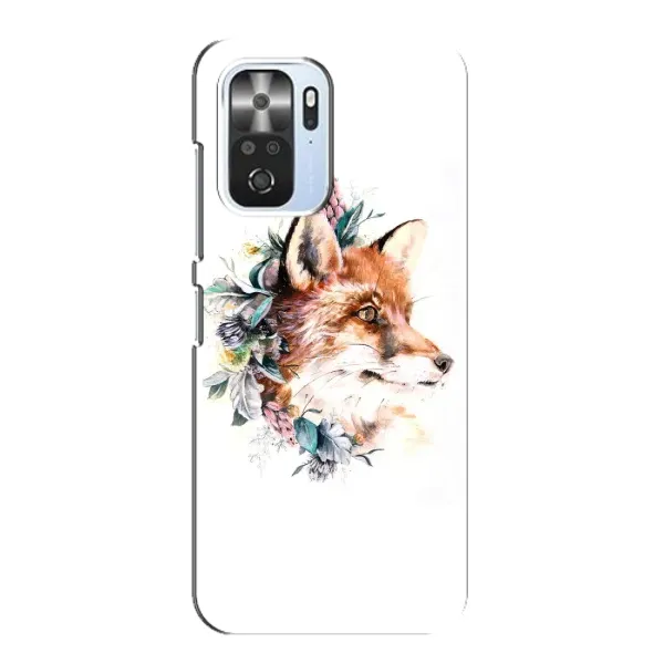Чехол с принтом «Лисичка в цветочках» для Xiaomi POCO F3 Чехол с принтом «Лисичка в цветочках» для Xiaomi POCO F3