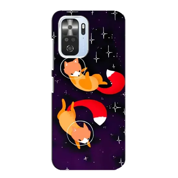 Чехол с принтом «Лисички космонавты» для Xiaomi POCO F3 Чехол с принтом «Лисички космонавты» для Xiaomi POCO F3
