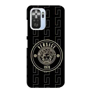 Чехлы VERSACE для Поко Ф3 (PREMIUMPrint) (Лого Версаче)