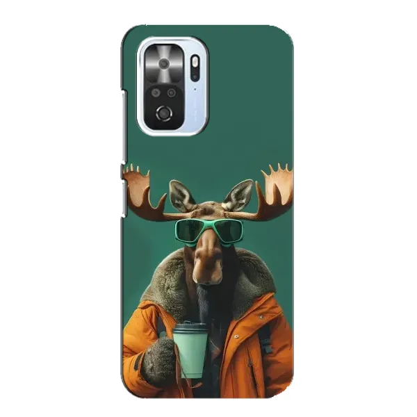Чехол с принтом «Лось с кофе» для Xiaomi POCO F3