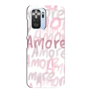 Чохол з розовим принтом для Xiaomi POCO F3 (Аморе любов)