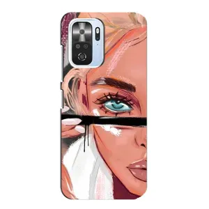 Чехол с печатью для Xiaomi POCO F3 - (Мода) (AlphaPrint) (Макияж)