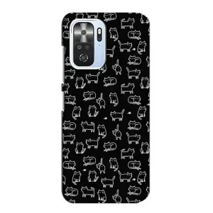 Чехол с принтом для Xiaomi POCO F3 (AlphaPrint) Модные коты (Меленькие котики)