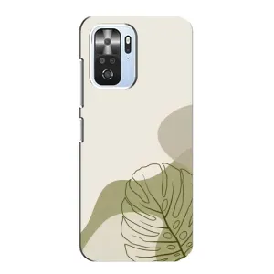 Силконовий чохол з принтом в квітах на Xiaomi POCO F3 (Зелена монстера дизайн)