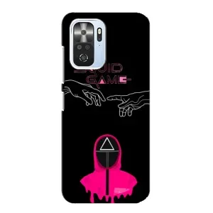 Чохол Гра в кальмара для Xiaomi POCO F3 (Мінімалізм Гра кальмара)