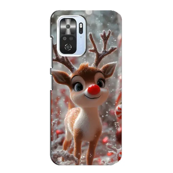 Чехол с принтом «Олень с носом» для Xiaomi POCO F3