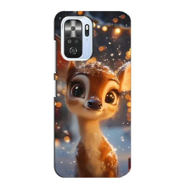 Чехол с принтом «Олененок среди гирлянд» для Xiaomi POCO F3