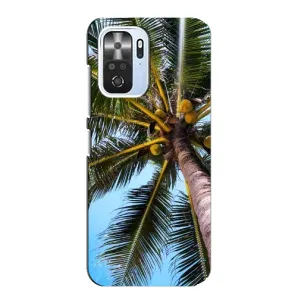 Силиконовый чехол с КАРТИНКАМИ лето для Xiaomi POCO F3 (AlphaPrint) (Пальма)