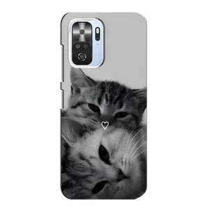 Чехол с рисунком кот на Xiaomi POCO F3 (Пара котов)