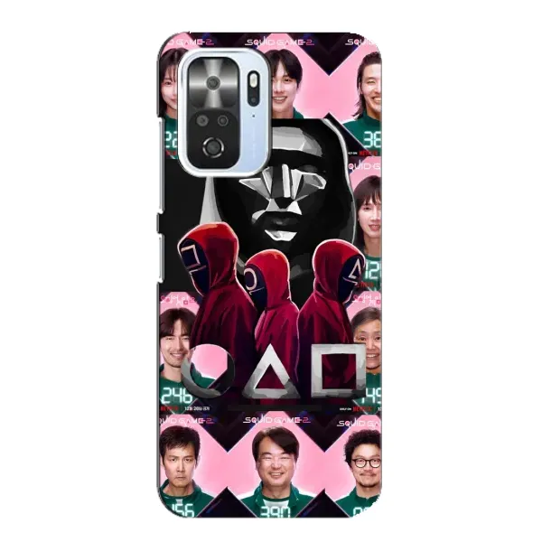 Чохол з принтом «Учасники Гра кальмара» для Xiaomi POCO F3 Чохол з принтом «Учасники Гра кальмара» для Xiaomi POCO F3