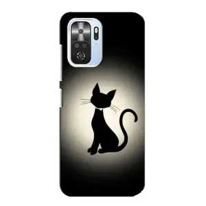 Чехол с принтом для Xiaomi POCO F3 (AlphaPrint) Модные коты (Силуэт котика)