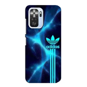Чехлы Адидас для Xiaomi POCO F3 (AlphaPrint) (Синий Адидас)