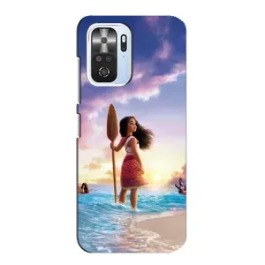Чохол з мультфільмом Ваяна Xiaomi POCO F3 (Моана з веслом)