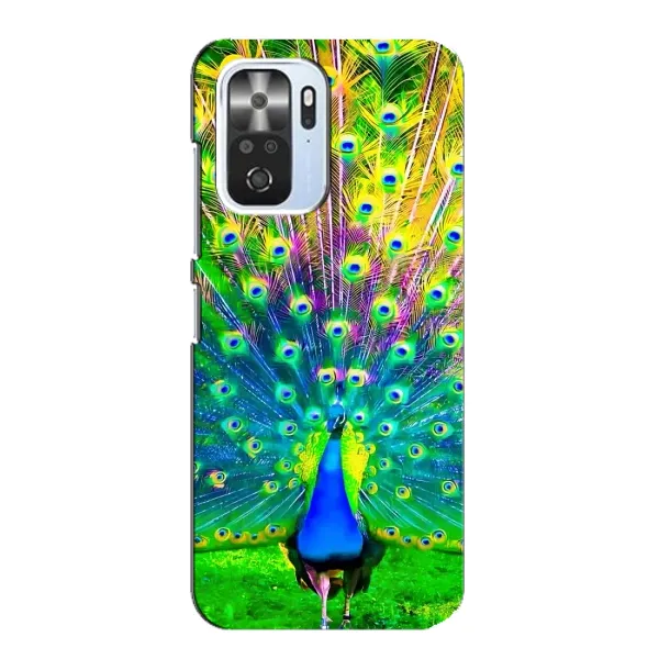 Чехол с принтом «Яркий Павлин» для Xiaomi POCO F3