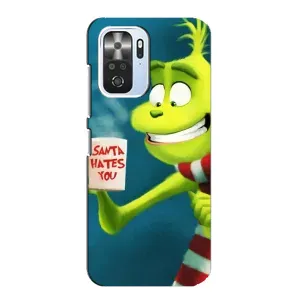 Рождественские Чехлы для Xiaomi POCO F3 (VPrint) (Зеленый Гринч)
