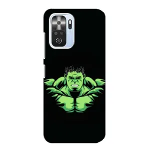 Чехлы с героями Марвел Xiaomi POCO F3 (VPrint) (Зелёный Халк)