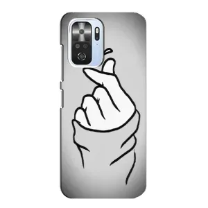 Чехол с принтом для Xiaomi POCO F3 (AlphaPrint - Знак сердечка) (Значок Love)