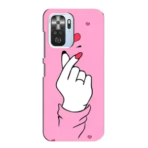 Чехол с принтом для Xiaomi POCO F3 (AlphaPrint - Знак сердечка) (Знак Love)